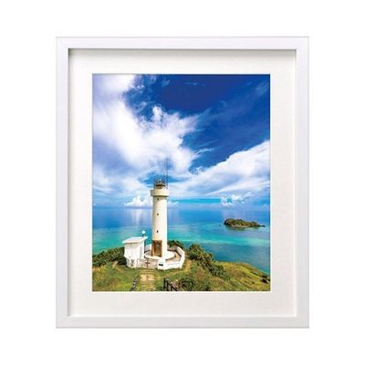 ハクバ写真産業 木製額縁 MMー01 4切サイズ ホワイト FWMM01-WT4 1個 62-9755-01（直送品）