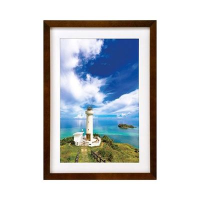 ハクバ写真産業 木製額縁 MMー01 ワイド6切サイズ ブラウン FWMM01-BRW6 1個 62-9755-07（直送品）