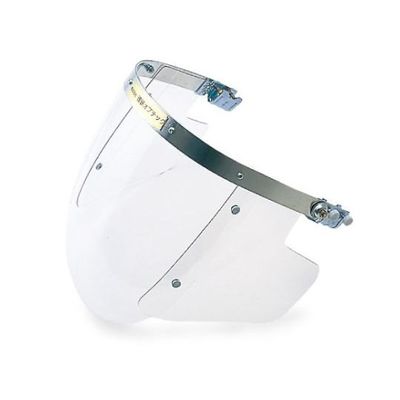 理研オプテック ヘルメット取付型防災面 クリア 530(W)×270(H)×2mm NB-209 1個 65-1745-53（直送品）