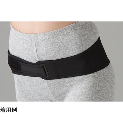 セルヴァン 片手で締められる簡単骨盤ベルト ブラック MーL 032492702 1枚 65-0551-12（直送品）