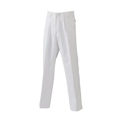 日の丸繊維 男性ズボン 帯電防止 ホワイト LL 65-1702-93 1着（直送品）