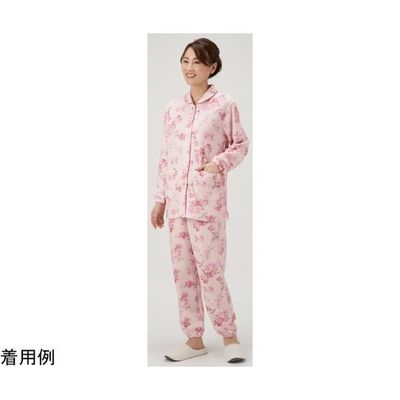 セルヴァン ふんわりキルト暖かパジャマ ピンク系 L 044380403 1枚 65-0551-27（直送品）