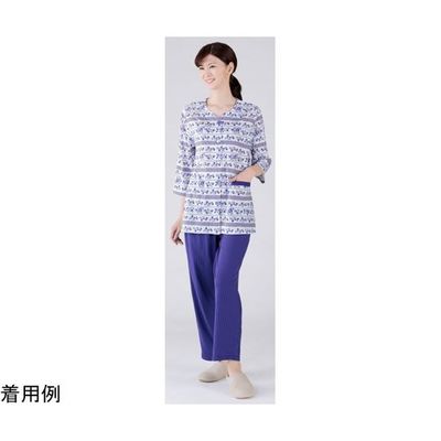セルヴァン 小柄な私の花やか楽ちんパジャマ パープル MP 045201881 1枚 65-0551-36（直送品）