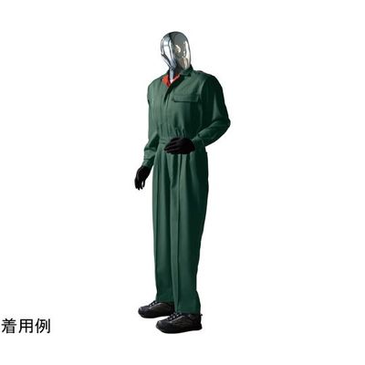 日の丸繊維 続服 (ポリエステル89%・綿10%・ナイロン1%) モスグリーン 4L 65-1703-24 1着（直送品）