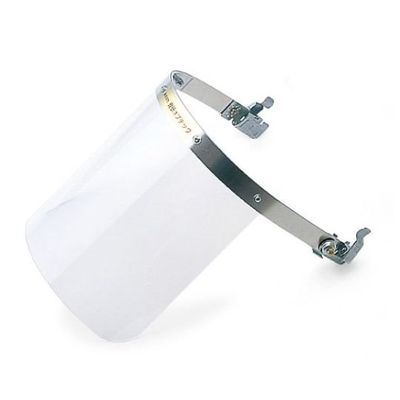 理研オプテック ヘルメット取付型防災面 クリア 255(W)×205(H)×2mm NS-201 8" 1個 65-1745-42（直送品）