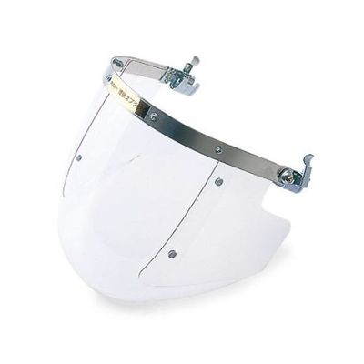 理研オプテック ヘルメット取付型防災面 クリア 530(W)×270(H)×2mm NS-209 1個 65-1745-45（直送品）