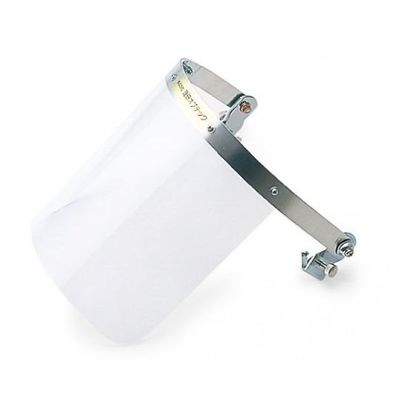 理研オプテック ヘルメット取付型防災面 クリア 255(W)×205(H)×2mm NV-201 8" 1個 65-1745-46（直送品）