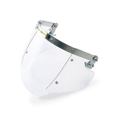 理研オプテック ヘルメット取付型防災面 クリア 530(W)×270(H)×2mm NV-209 1個 65-1745-49（直送品）