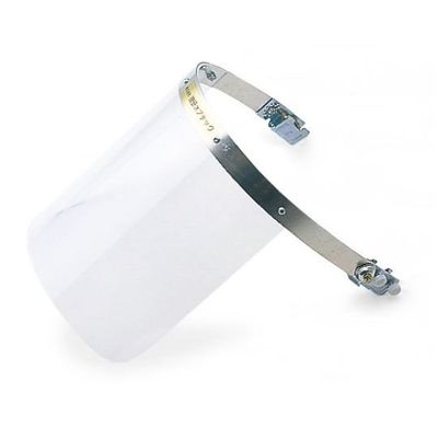 理研オプテック ヘルメット取付型防災面 クリア 255(W)×205(H)×2mm NB-201 8" 1個 65-1745-50（直送品）