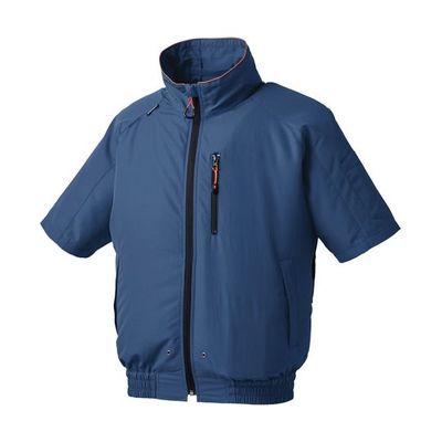 アタックベース 半袖ジャケット 4L ネイビー 055 1枚 65-3358-55（直送品）