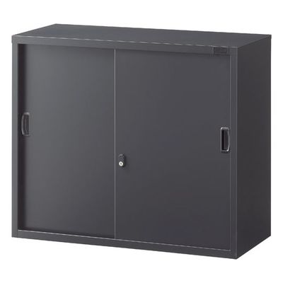 生興 A4判対応書庫ASK ブラック H750mm 上置用 引戸書庫 W880 ASK-32S 1台 65-3698-06（直送品）