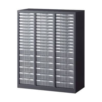 生興 A4判対応書庫ASK ブラック H1110mm 下置用 整理ケース W880 ASK-34P54 1台 65-3698-14（直送品）