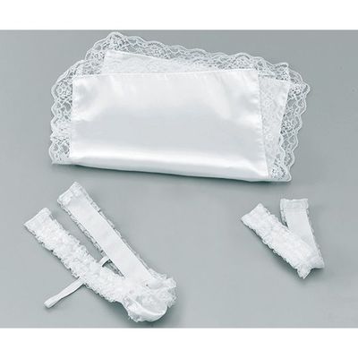 ハクゾウメディカル レミニセット Cセット レースハンカチ・合掌バンド・顎バンドプロテクター付 1セット 3030018（直送品）