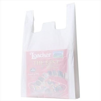 乳白レジ袋 エンボス加工タイプ 45号 30×54(40)×横マチ14 入数100枚 61-294-5-5 1セット(100枚)（直送品）