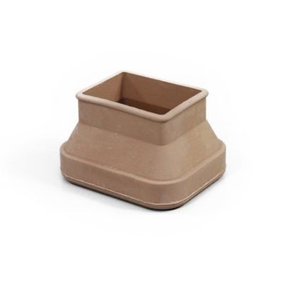 光 フリーサイズゴム脚キャップ(バラ) 長角 ベージュ 30×40~40×52mm用 F43-5402 1個 61-7395-30（直送品）