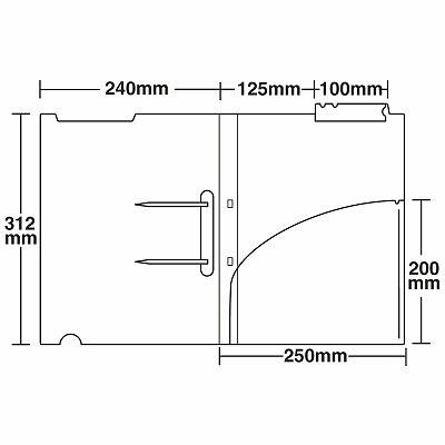 ケルン KS-747 TDカルテフォルダーエニー 見開き A4ヨコ 透明 1