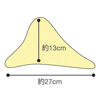 洗えるフィット三角柱クッションII パープル70cm 1312-70 日本エンゼル 