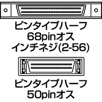 サンワサプライ ウルトラワイドSCSI・ワイドSCSI用ケーブル KB-WSP1K 1本（直送品） - アスクル