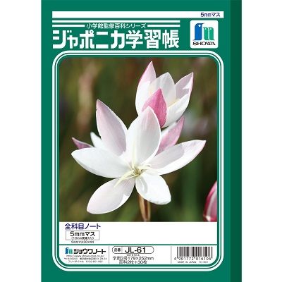 ショウワノート ジャポニカ学習帳 全科目ノート 5mmマス JL-61 10冊（直送品）