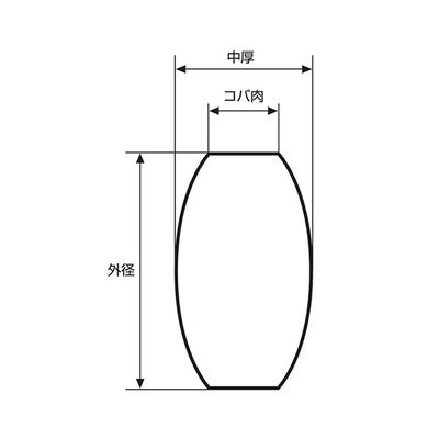 アズワン 両凸レンズ φ30mm 焦点距離:50mm バックフォーカス:47.74mm