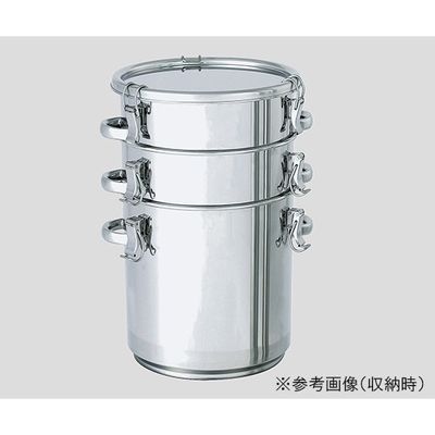 MONOVATE 積み重ね式テーパー型ステンレス密閉容器 35L φ360×372×0.8mm