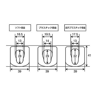 パナソニック ポータブルトイレ ラフィーネ(座楽) 長穴