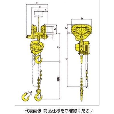 キトー（KITO） KITO プレントロリ結合マイティ（M3）0.5TONX2.5M