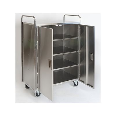 金沢車輌 ドア付ステンレスワゴン 中板3枚 SK-13R 1個 62-1623-15