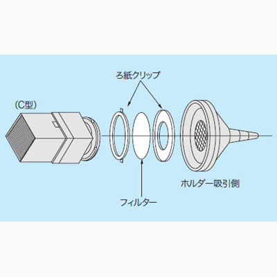 柴田科学 ろ紙ホルダー C-30型 080050-3553 1個 61-4430-88（直送品