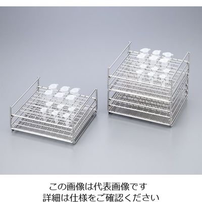 アズワン チューブラック（ステンレス製） 5本×10列収納可 SR-50 1個 2-4126-02（直送品） - アスクル