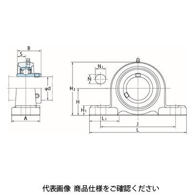 FYH ベアリングユニットピロー形UCP（円筒穴）UCP314L3 UCP314L3 1個