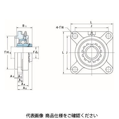 FYH ベアリングユニット印ろう付き角フランジ形UKFS（テーパ穴