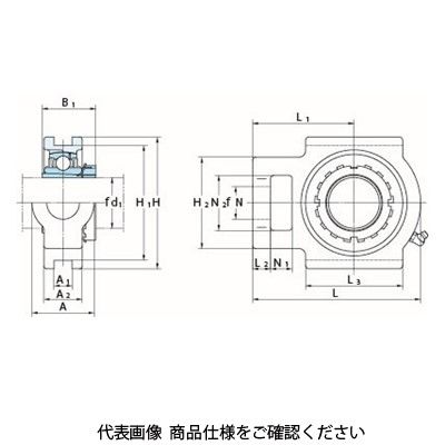 FYH ベアリングユニットテークアップ形（テーパ穴）UKT311 UKT311 1個