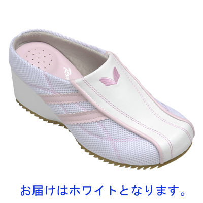山一 厚底サイドメッシュウェッジサンダル YI51 1足 ナース