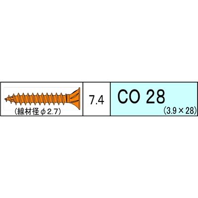 ダンドリビス コンパネビス CO28 十字穴 クロメート 12号箱
