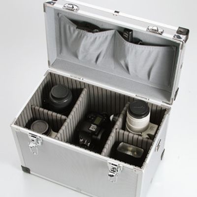 サンワダイレクト アルミカメラケース（サイズL） 200-BG005 1個（直送