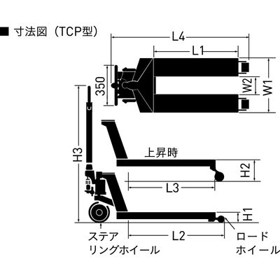 をくだ屋技研 【車上渡し】 キャッチパレットトラック TCP型 TCP-15L-114（直送品）