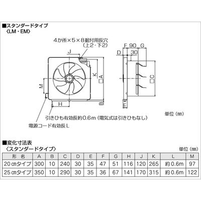 三菱電機 換気扇 [20cm] EX-202LM（直送品）