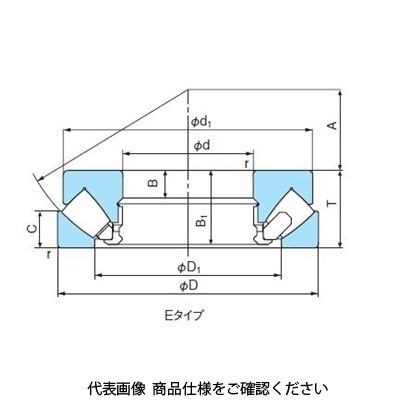 不二越 ベアリング スラスト自動調心軸受 29344E 29344 1個（直送品