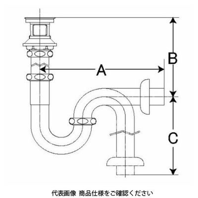 LIXIL 排水ボトルSトラップ LFー731SA LF-731SA 1個（直送品）