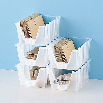 アイリスオーヤマ スタッキング BIN コンテナ クリア OSB-51 1