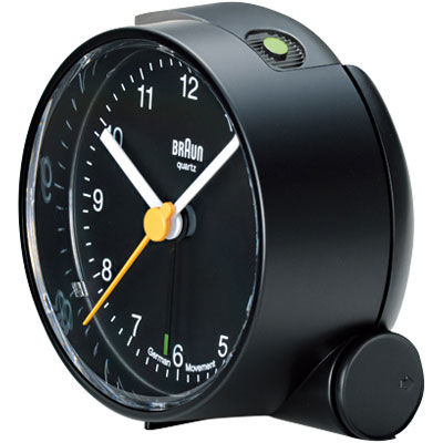希少　黒　Braun (ブラウン) - アラームクローム　[BNC001] BRAUN（ブラウン） アラームクロック BNC001 ブラック 1個（直送