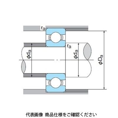 不二越 ベアリング 深溝玉軸受 両シールド形 6204ZZECM 1セット