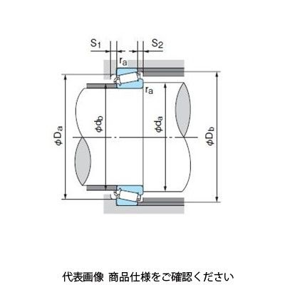 不二越（NACHI） ベアリング 円すいころ軸受 30220 1セット（2個