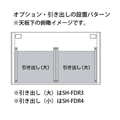 サンワサプライ SH-FDシリーズ SOHOデスク（キャスター付） 平机
