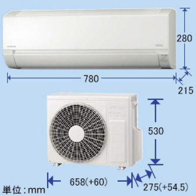 標準取付工事付】日立 白くまくん AJ ルームエアコン10畳用 RASAJ28HW（直送品） - アスクル