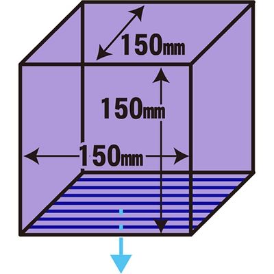 アクリルディスプレイ サイコロ型5面100X100 007306218 1セット（4個
