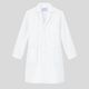 KAZEN メンズ診察衣（ハーフ丈） ドクターコート 医療白衣 薬局衣 長袖 オフホワイト シングル M 251-90（直送品）