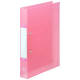 リングファイルD型2穴　A4タテ　背幅41mm　10冊　ハピラ　カラバリ　桃 オリジナル