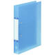 リングファイルD型2穴　A4タテ　背幅41mm　10冊　ハピラ　カラバリ　青 オリジナル
